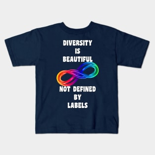 Autism Awareness Diversity No Labels Kids T-Shirt